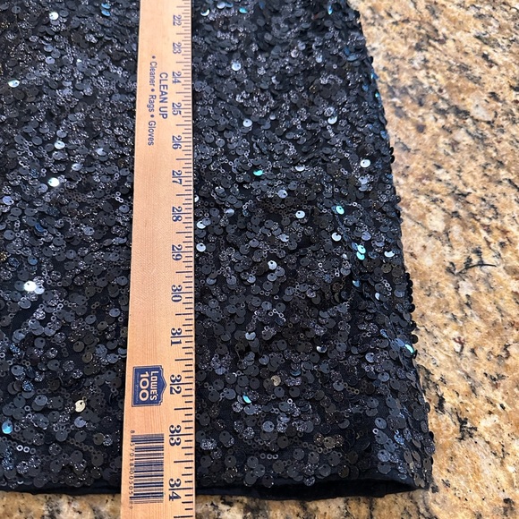 Abercrombie women’s Black Sequin 3/4 sleeve Dress Size medium - Picture 4 of 8